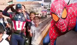 Ante el éxito mundial del film, los “Avengers” invaden las calles de Lima