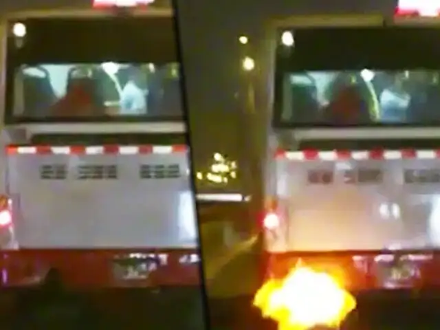 Tubo de escape de bus Corredor Rojo bota fuego