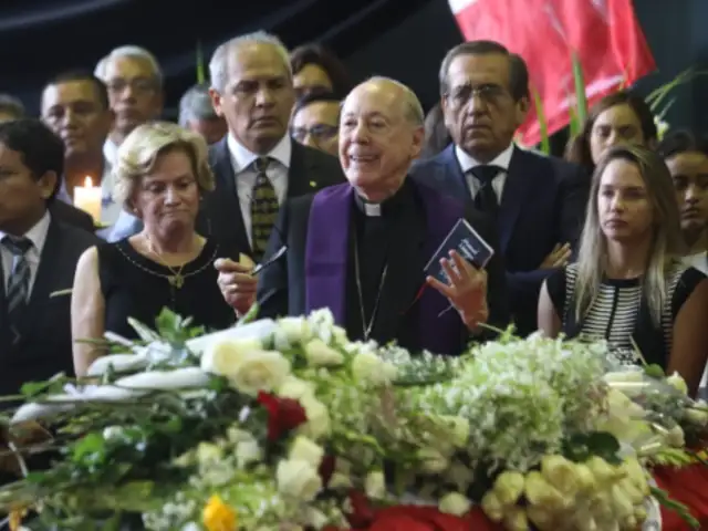 Juan Luis Cipriani en velorio de Alan García: “Es momento de acabar con la persecución”