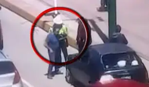 Huancayo: conductor agrede e intenta atropellar a policía que le puso una papeleta