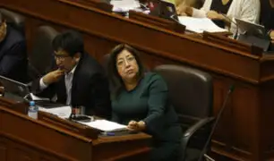 Pleno del Congreso suspendió por 120 días a parlamentaria María Elena Foronda