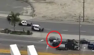 EEUU: impresionante persecución terminó en tiroteo en carretera de Los Ángeles