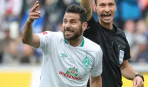 Claudio Pizarro llegó a su partido 300 con el Werder Bremen