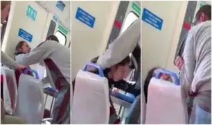 Captan escalofriante "exorcismo" en tren de Argentina