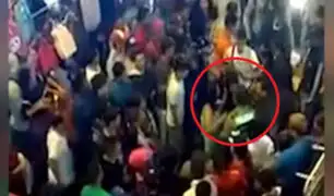 Estación Gamarra: policía fue agredido por comerciantes ambulantes extranjeras