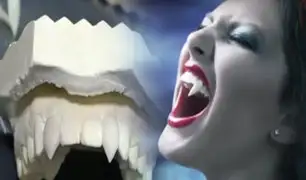 Moda vampiro: artista crea toda clase de colmillos artificiales para los fans de estos “espectros”