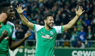 Claudio Pizarro anotó gol en el Bremen vs. Leipzig por la Bundesliga