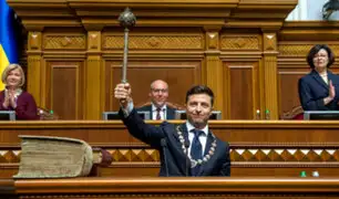 Ucrania: Zelenski disolvió el Parlamento tras juramentar como presidente