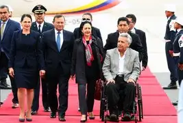 Mandatario de Ecuador llegó a Lima para Cumbre Presidencial Andina