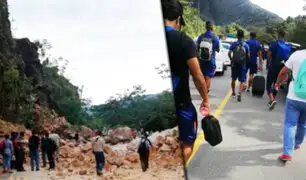 Sismo en Loreto: jugadores del Unión Comercio tuvieron que caminar tras derrumbe en carretera