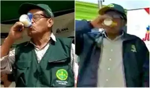 Huancayo: funcionarios participan de concurso de tomar leche en biberón