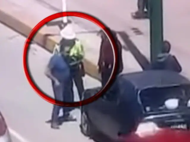 Huancayo: conductor agrede e intenta atropellar a policía que le puso una papeleta
