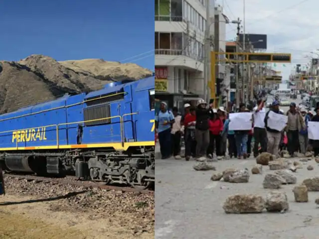 Cusco: viajes en tren son suspendidos por paro agrario