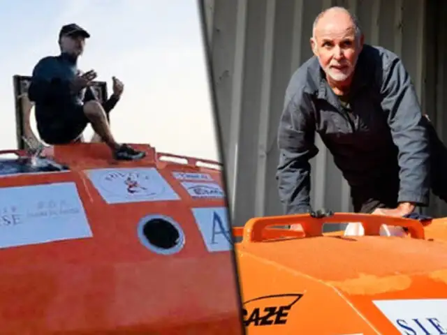 Francia: hombre de 72 años cruzó el Atlántico a bordo de un barril a la deriva