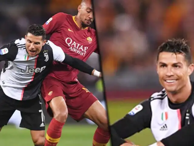 La Juventus con Cristiano Ronaldo perdió 2-0 ante la Roma
