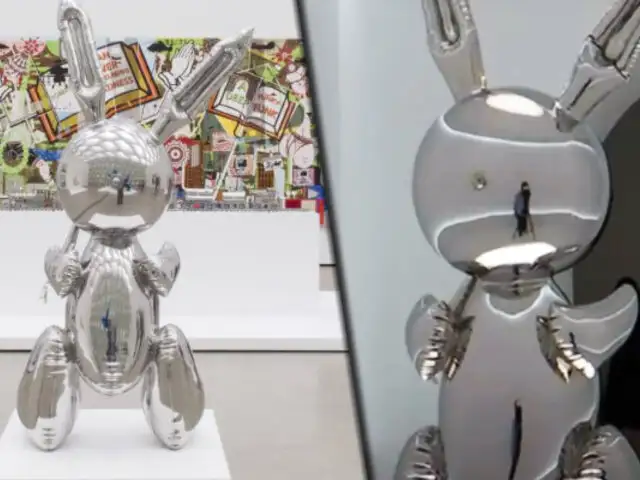 Escultura de un conejo de acero es vendida en 91 millones de dólares