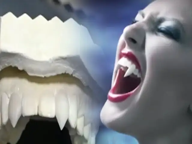 Moda vampiro: artista crea toda clase de colmillos artificiales para los fans de estos “espectros”
