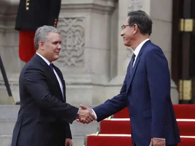 Martín Vizcarra se reúne con el presidente colombiano Iván Duque
