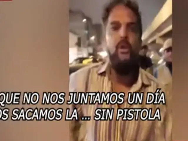 Motociclistas acusan al empresario Luis Miguel Llanos por amenazas con arma
