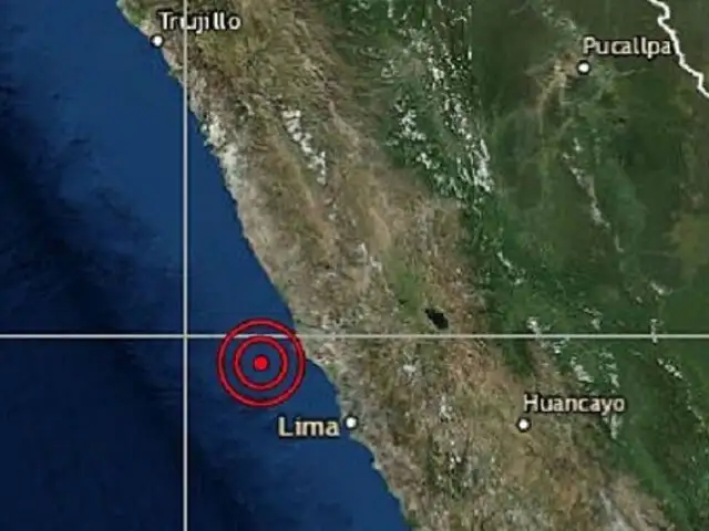 Se registró sismo de 3.7 grados en Huacho