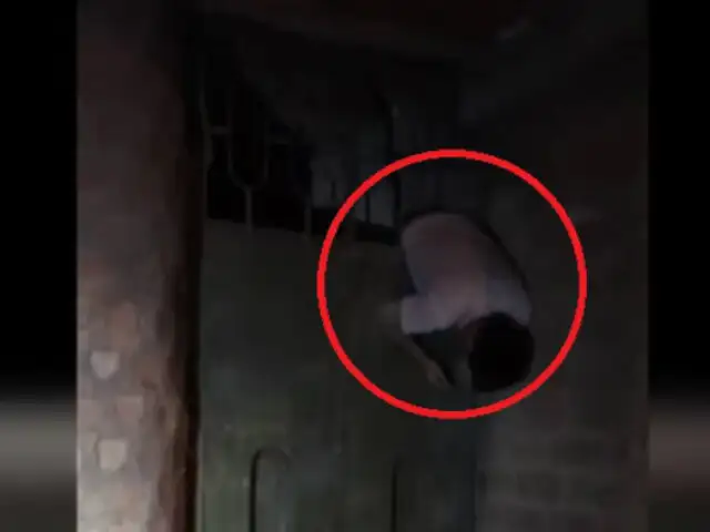 Junín: hombre queda colgando de reja al intentar ingresar a su casa