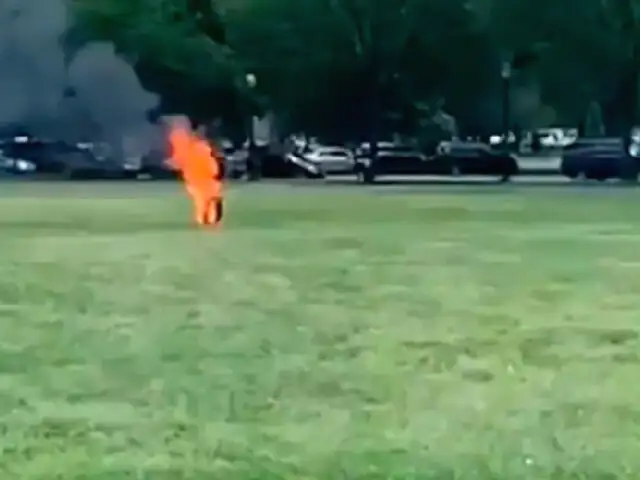 EEUU: hombre se prende fuego cerca a la Casa Blanca