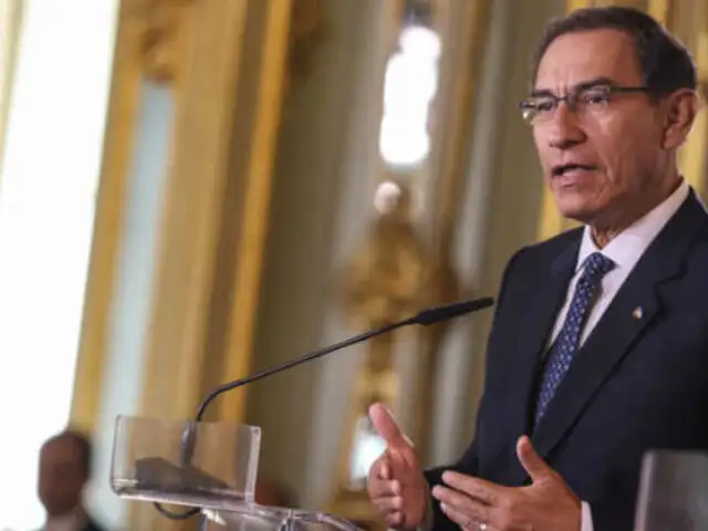 Fiestas Patrias: Presidente Vizcarra dará mensaje a la Nación a las 11 AM