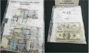 Capturan a mujer con 200 mil soles y 10 mil dólares falsos en Ancón