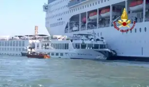 Italia: al menos cuatro heridos deja choque de barcos en Venecia