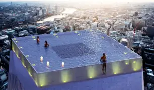 Reino Unido: presentan la primera piscina infinita con vista de 360º y fondo transparente