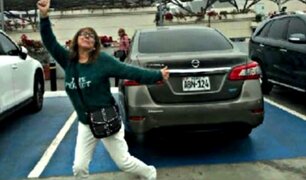 Jockey Plaza: mujer estaciona su auto en zona de discapacitados y su reacción causa indignación