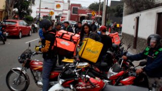 Miraflores: Municipalidad interviene repartidores por aplicativo que invadían veredas