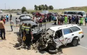 OMS: más de 4 mil peruanos mueren al año en accidentes de tránsito
