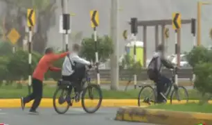 Menores en bicicleta hacían maniobras imprudentes en pista de Costa Verde
