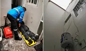 Obrero sobrevive tras caer desde el tercer piso de una vivienda en Miraflores