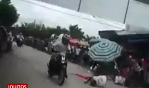 Iquitos: moto atropella a espectadores durante carrera