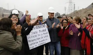 Vecinos de El Agustino y SJL agradecen inicio de obras de puente que unirá distritos