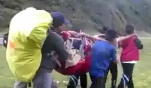 Áncash: escolares rescatan a turista en Parque Nacional Huascarán