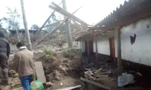 Piura: vientos huracanados deja varias viviendas y campos de cultivo afectados