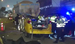 Lurín: choque de miniván con volquete deja cinco muertos y tres heridos
