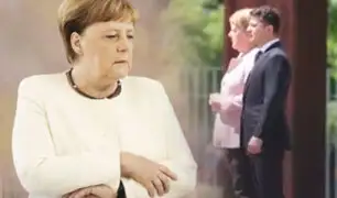 Alemania: Angela Merkel tiembla nuevamente durante un acto oficial
