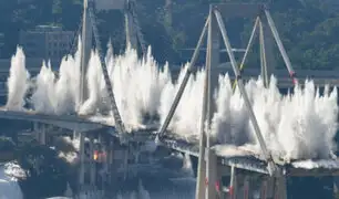 Italia: destruyen puente en el que fallecieron 43 personas el pasado agosto