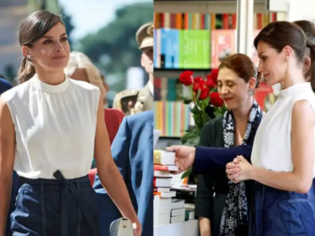 Reina Letizia inauguró Feria del Libro en Madrid