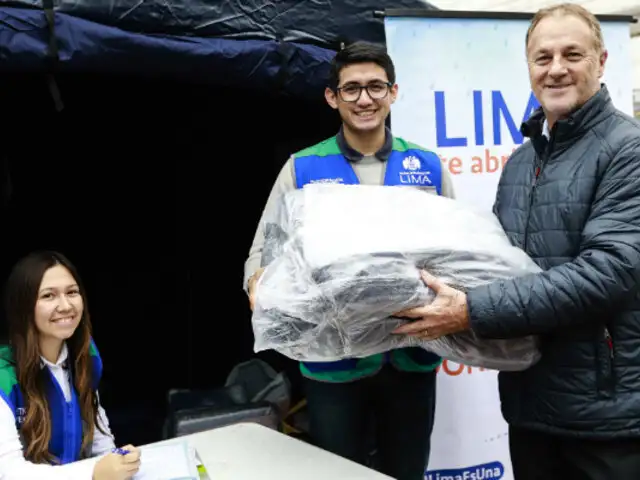 Lima te abriga: alcalde Muñoz insta a colaborar en campaña por bajas temperaturas