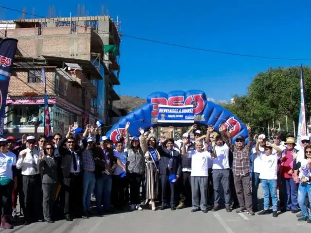 Áncash: masiva participación tuvo la travesía “La vuelta al  Huascarán”