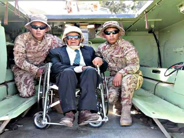 Moquegua: exsoldado regresó al Ejército Peruano a sus 107 años