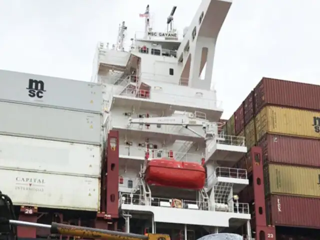EEUU: incautan 16 toneladas de cocaína en buque que hizo escala en Perú