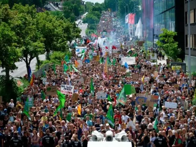 Masivas protestas contra el cambio climático se realizaron en Alemania