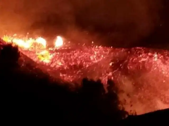 Áncash: incendio forestal causa pánico en zona urbana de Samanco