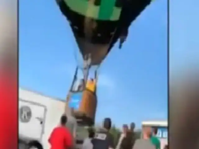 USA: globo aerostático aterrizó contra un grupo de espectadores